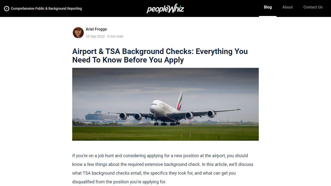 Airport & TSA Background Checks: Everything You Need To Know Before You ...