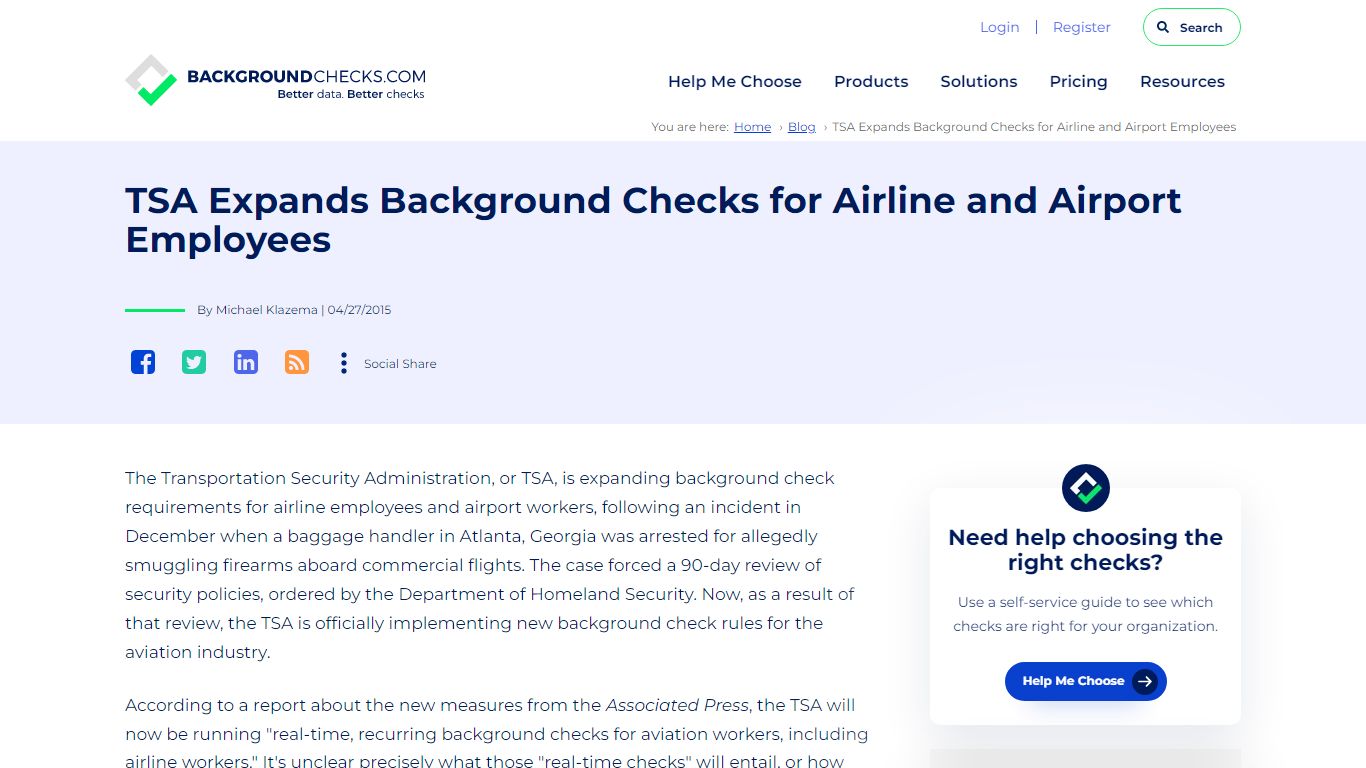 TSA Expands Background Checks for Airline and Airport Employees